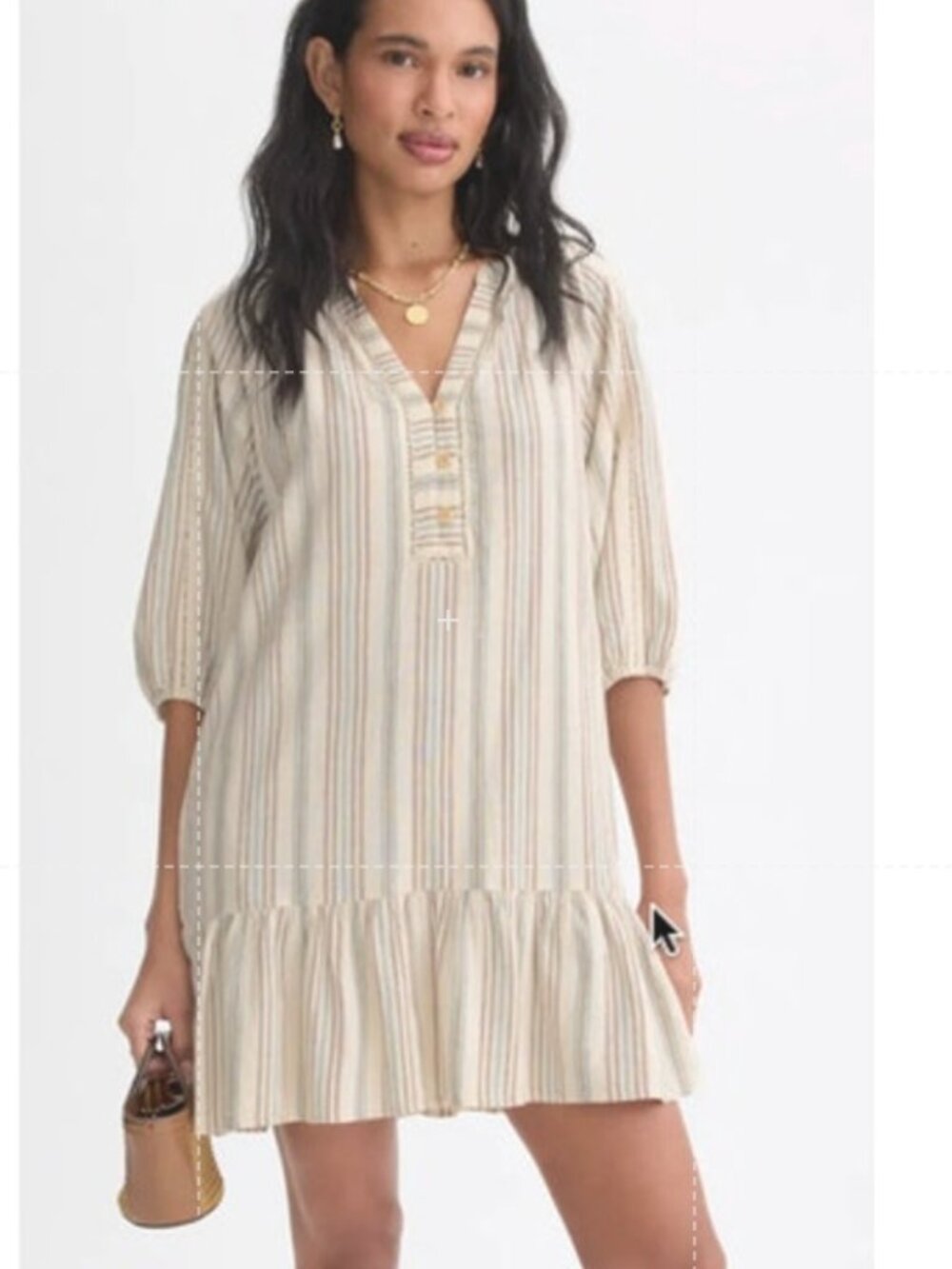 Xirena Edie Dress Striped Mini Ivory Sand S